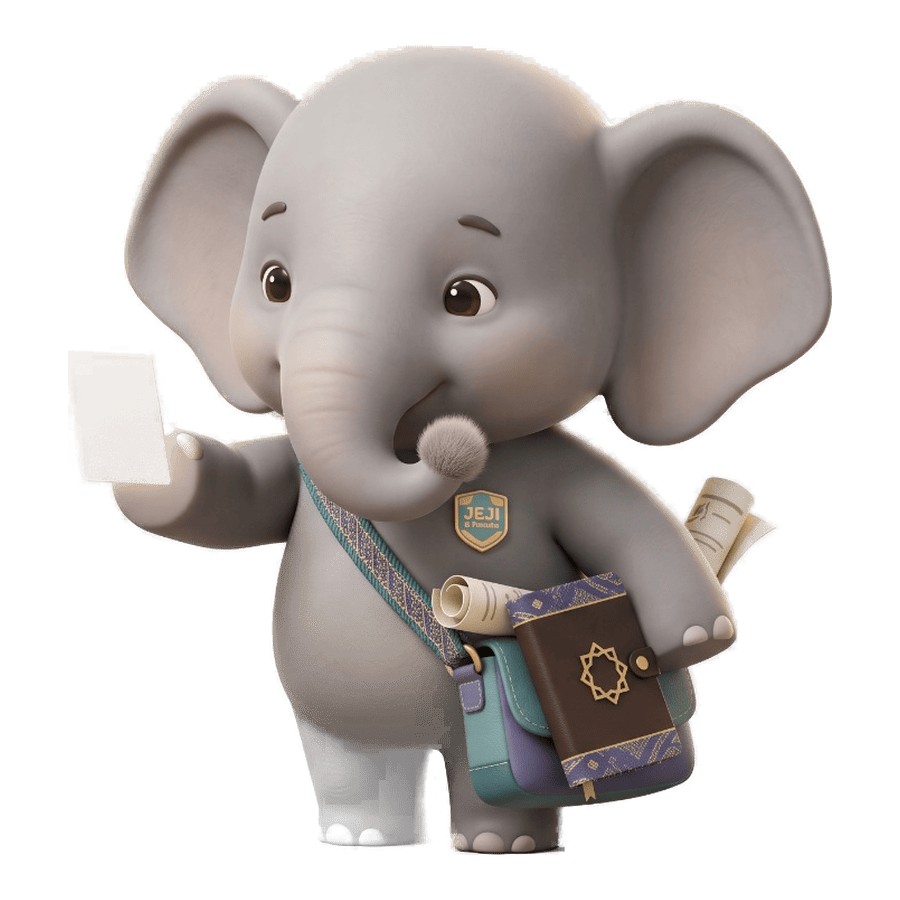 ELI, seekor gajah membawa beg berisi rekod